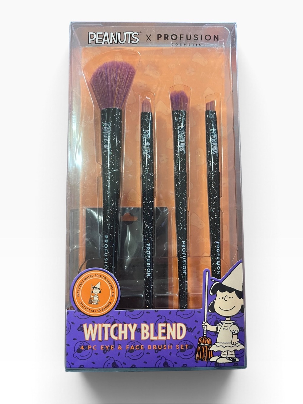 Peanuts x Profusion Witchy Blend 4-Piece Eye & Face Brush Set – NEW